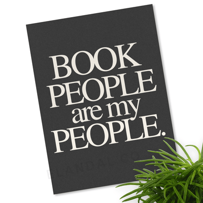 Printable Book People Are My People: Artwork for Book Clubs