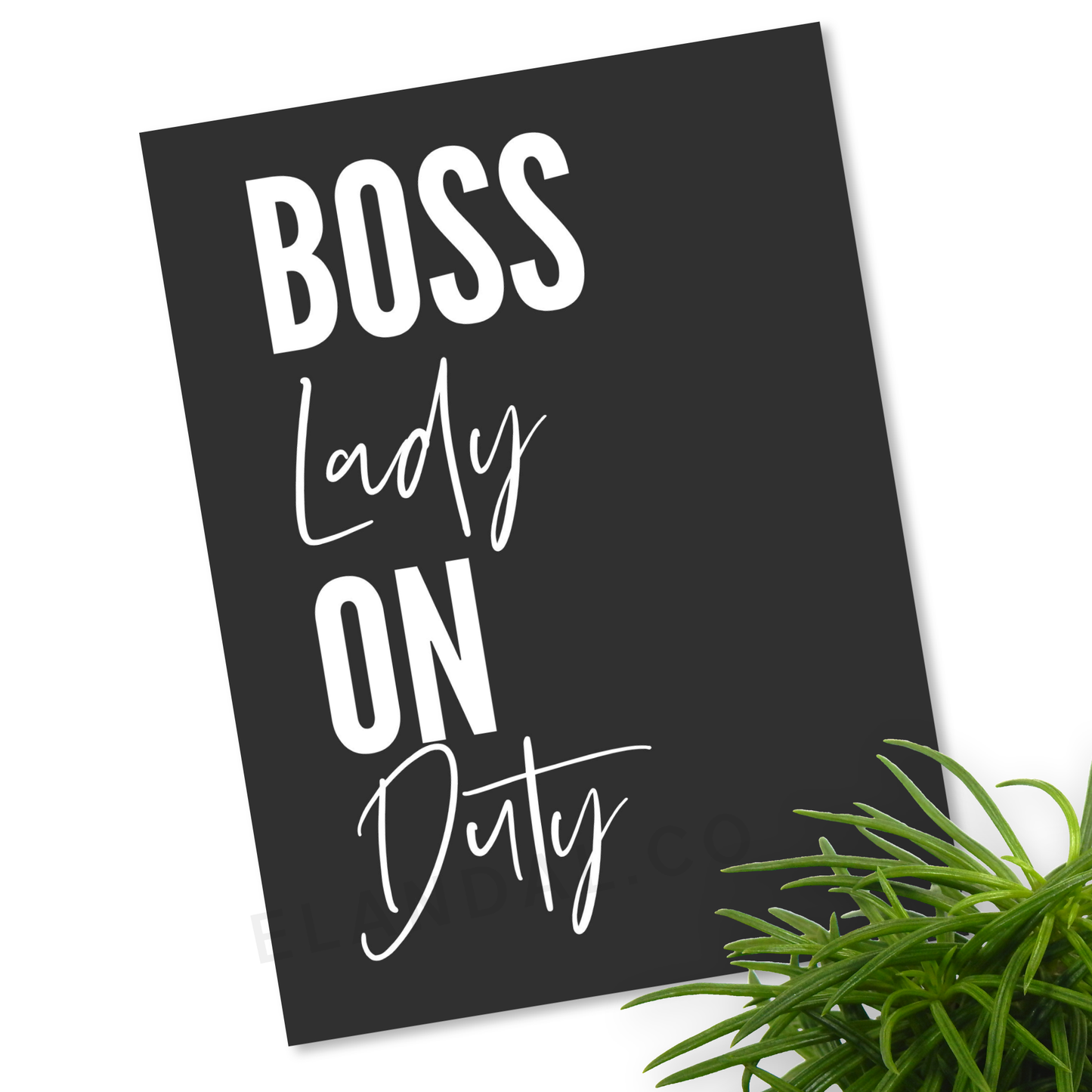 Arte de pared imprimible Boss Babe On Duty