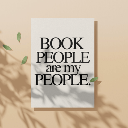 Printable Book People Are My People: Artwork for Book Clubs