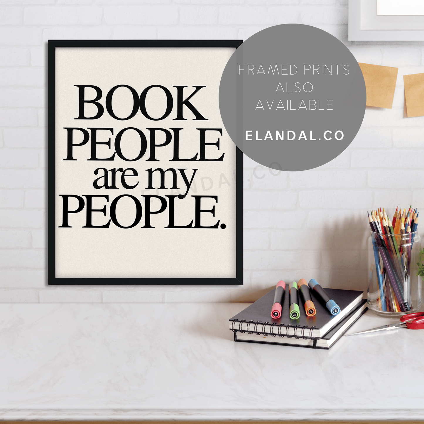 Printable Book People Are My People: Artwork for Book Clubs