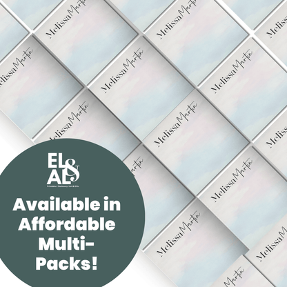 Personalized Watercolor Sticky Notes - Custom Office Stationery