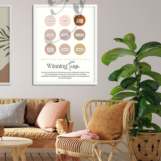 Póster enmarcado Cubicle Vibes, bonita decoración de pared para oficina, disponible en 4 tamaños