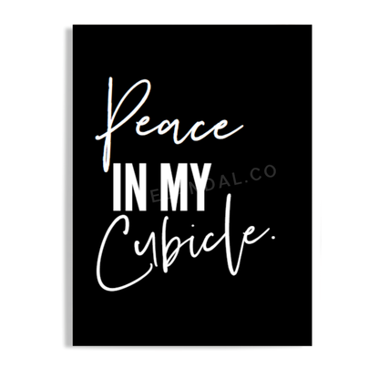 Peace in My Cubicle El and Al Co. Unframed Print Poster