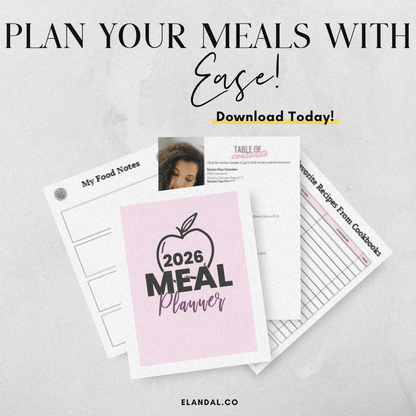 2026 Printable Meal Planner: 60+ Pages of Meal Planning Resources