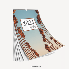 Load image into Gallery viewer, 2024 Palm Trees Vertical Print Wall Calendar
