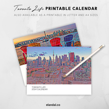Load image into Gallery viewer, 2024 Print Toronto Illustrated Wall Calendar
