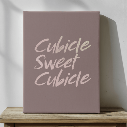 Cubicle Sweet Cubicle: Canvas Wall Art for Workspace
