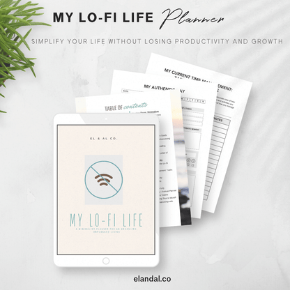 My Lo-Fi Life: Printable Planner for a Life with Less Moving Parts