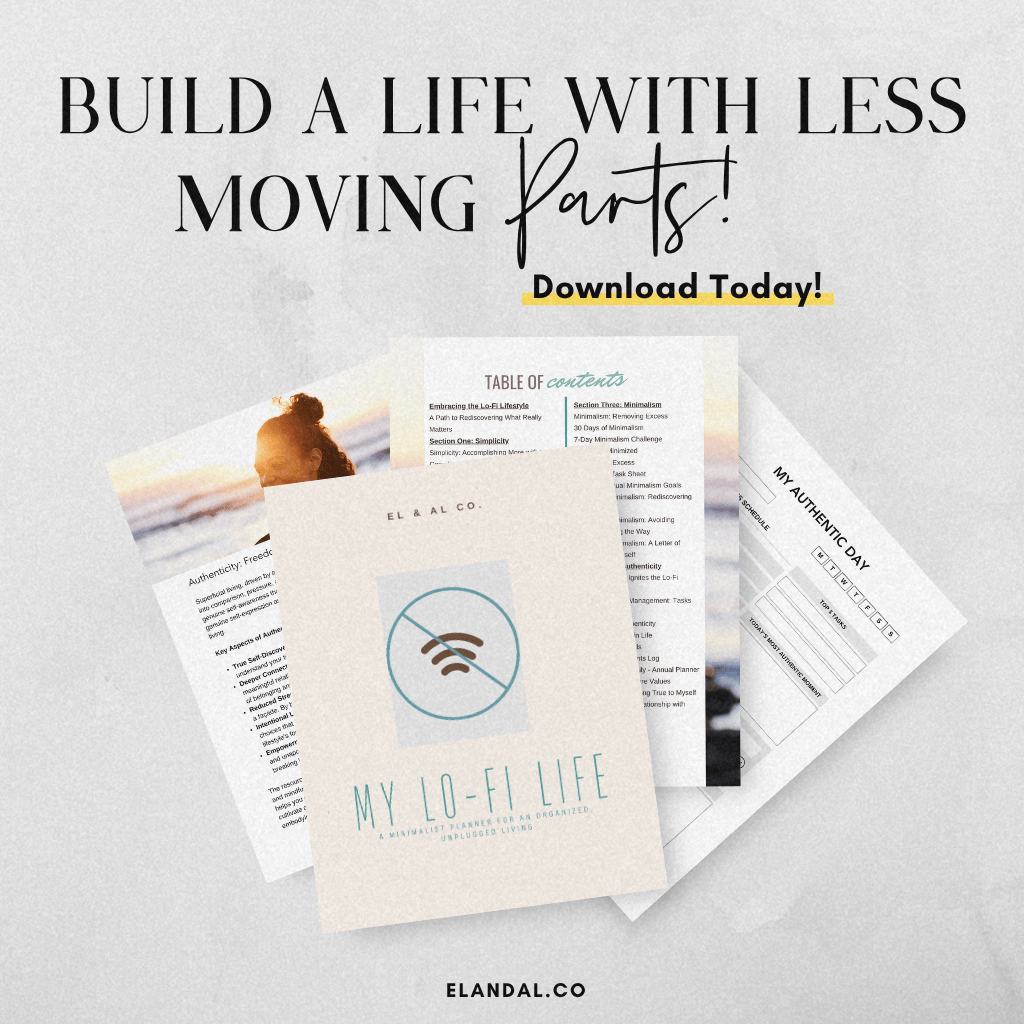 My Lo-Fi Life: Printable Planner for a Life with Less Moving Parts