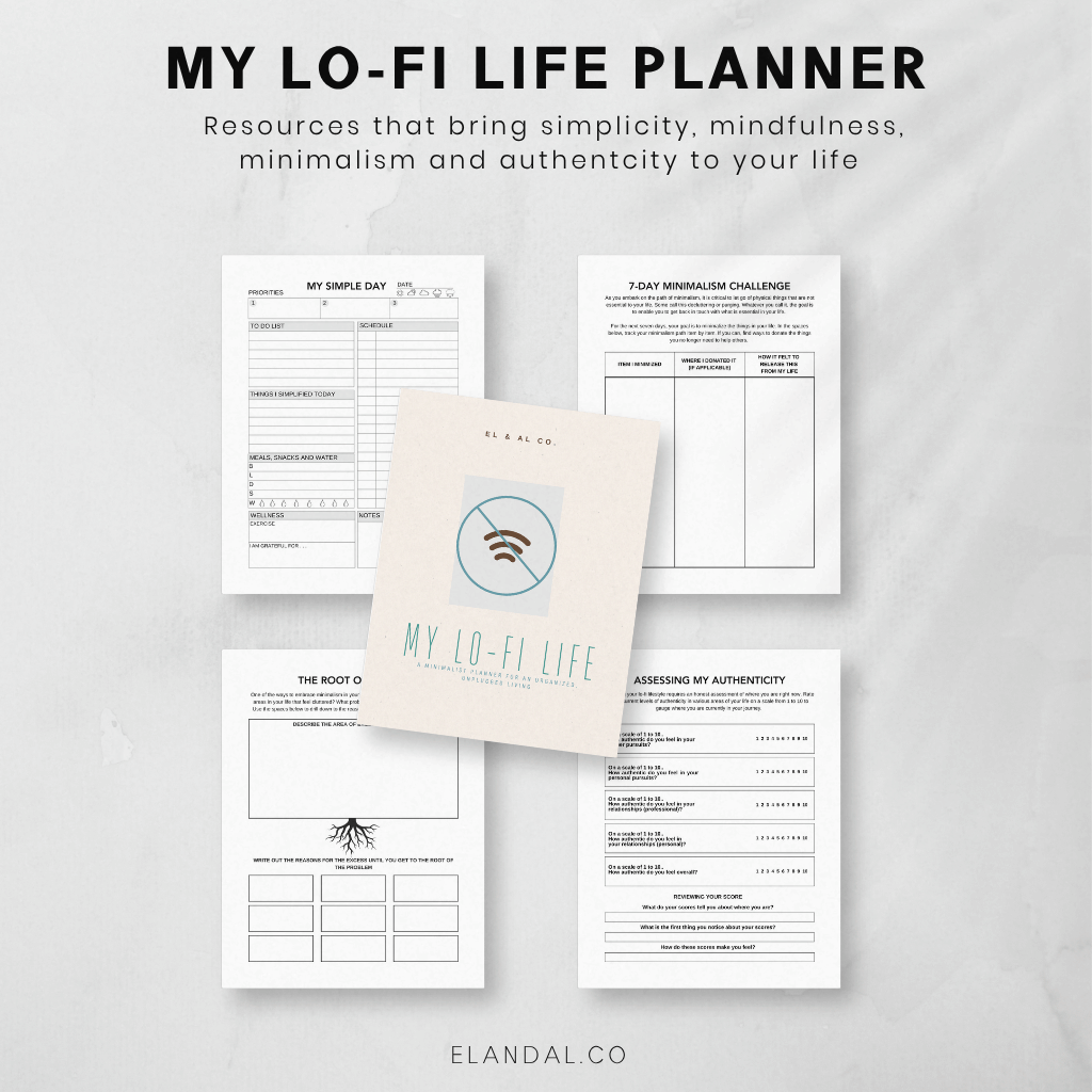 My Lo-Fi Life: Printable Planner for a Life with Less Moving Parts