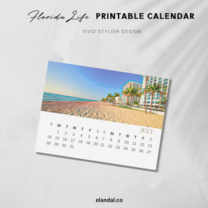 2024 Printable Florida Illustrated Calendar