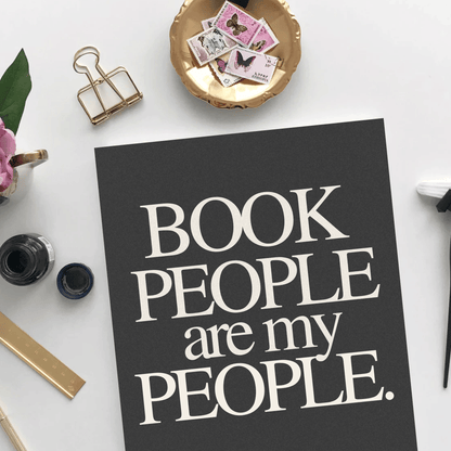Book People Are My People: Unframed Print Artwork for Book Clubs