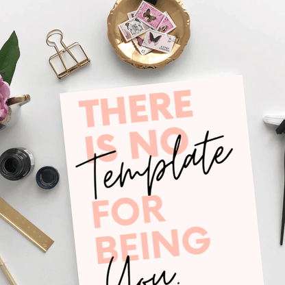 No Template for You: Motivational Unframed Wall Art for Your Workspace