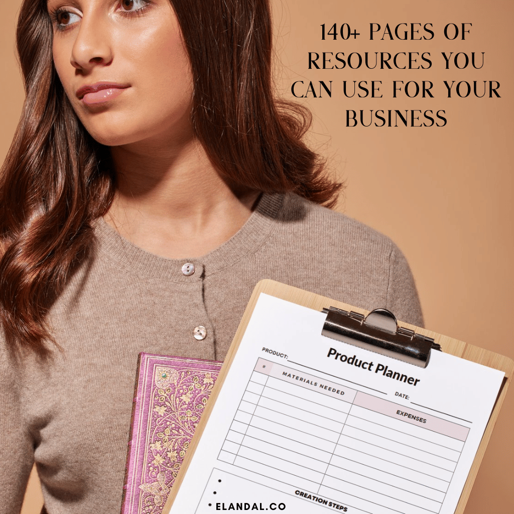 2025 Printable Business Planner: 140+ Pages of Resources (Financial, Marketing, Social Media, Goal Setting Tools)