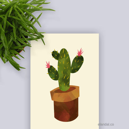 Printable Cactus Wall Art Boho Home Office Decor for Cacti Lovers Set of Three