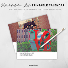 Load image into Gallery viewer, 2024 Print Philadelphia Illustrated Wall Calendar
