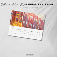 Load image into Gallery viewer, 2024 Printable Philadelphia Illustrated Calendar