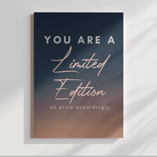 You Are A Limited Edition: Motivational Canvas Wall Art for Office