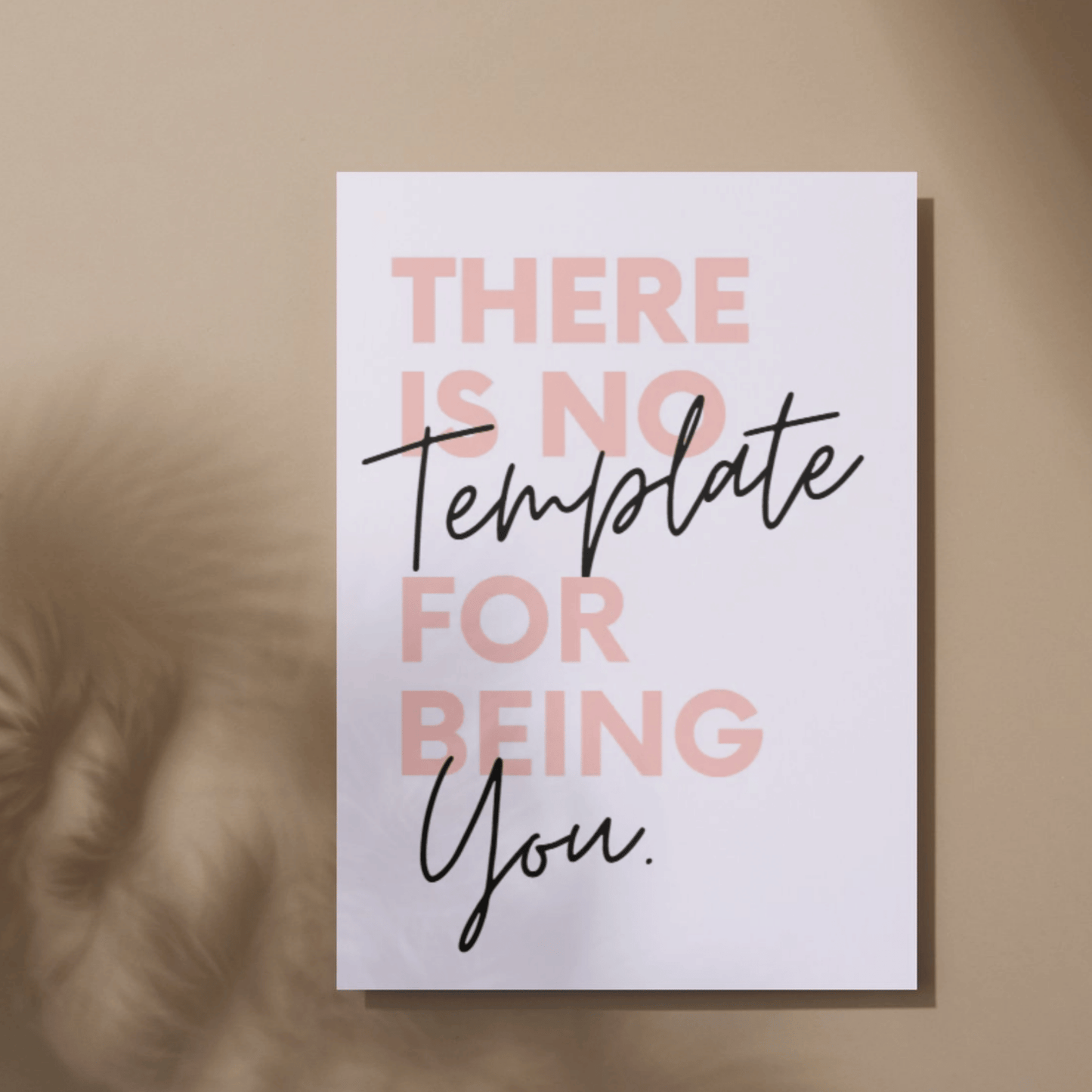 No Template for You: Motivational Unframed Wall Art for Your Workspace