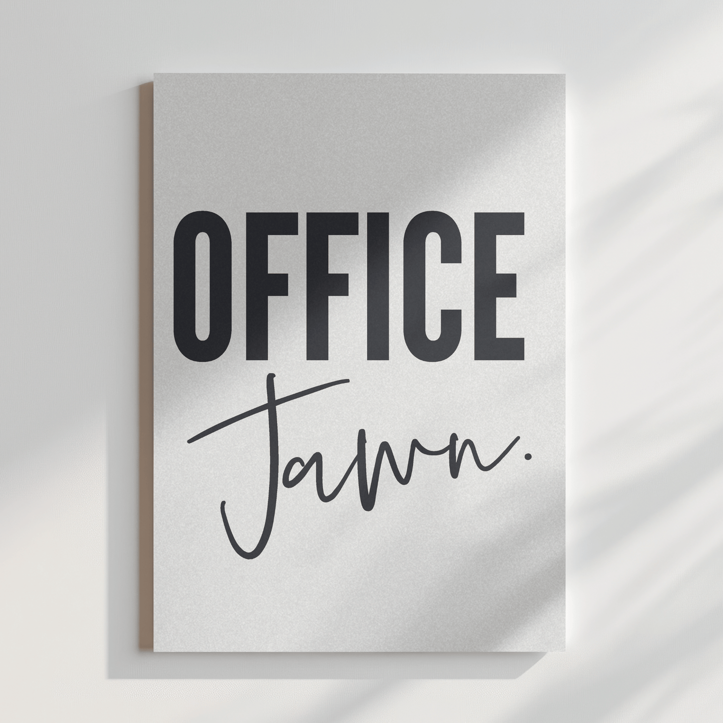 Obra de arte en lienzo con temática de Filadelfia de Office Jawn, divertida decoración de pared para cubículo de oficina y regalo