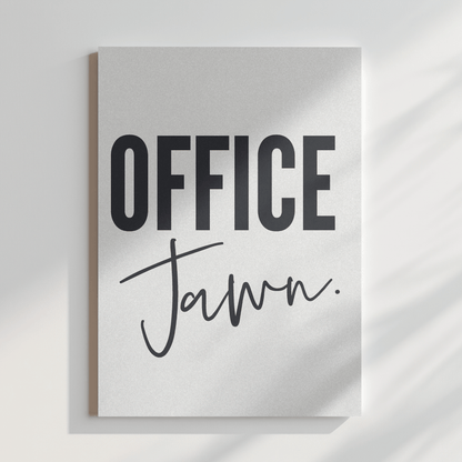 Obra de arte en lienzo con temática de Filadelfia de Office Jawn, divertida decoración de pared para cubículo de oficina y regalo