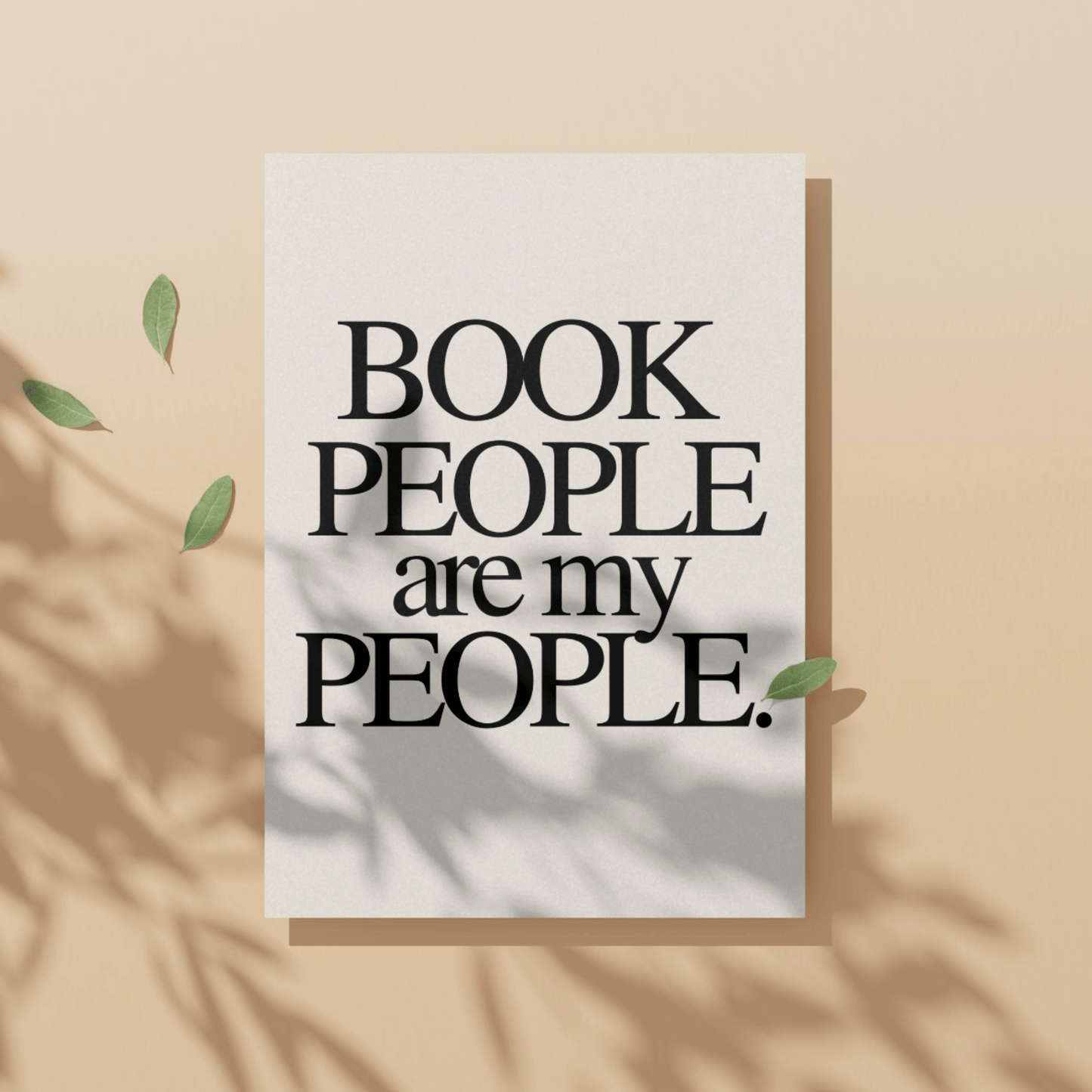 Book People Are My People: Unframed Print Artwork for Book Clubs