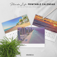 Load image into Gallery viewer, 2024 Printable Florida Illustrated Calendar