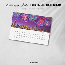 Load image into Gallery viewer, 2024 Printable Chicago Illustrated Calendar