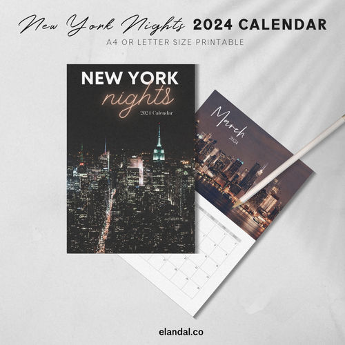 2024 Printable NYC Nights Calendar