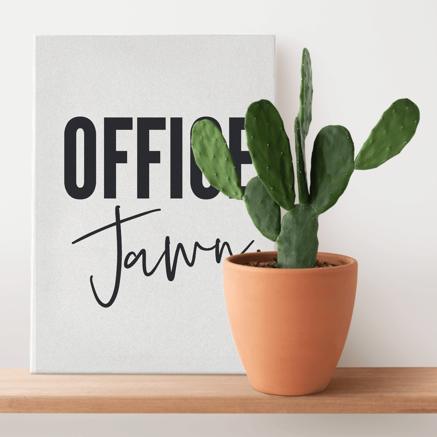 Obra de arte en lienzo con temática de Filadelfia de Office Jawn, divertida decoración de pared para cubículo de oficina y regalo