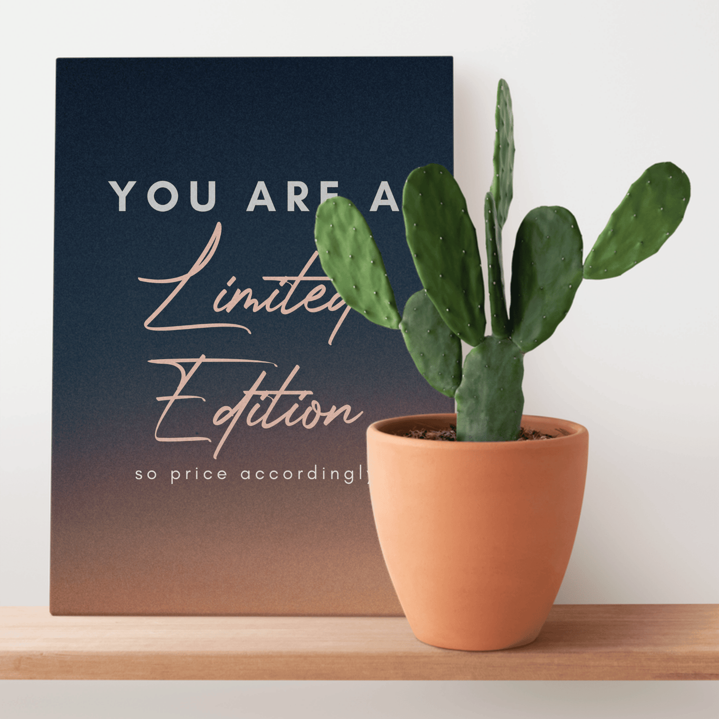You Are A Limited Edition: Motivational Canvas Wall Art for Office