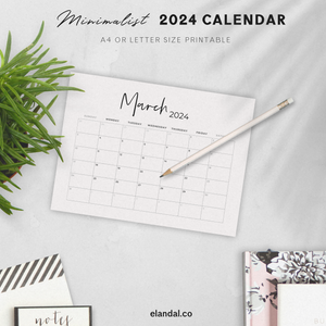 2024 Printable Landscape Calendar