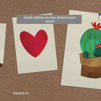 Printable Cactus Wall Art Boho Home Office Decor for Cacti Lovers Set of Three
