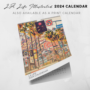 2024 Printable Los Angeles Illustrated Calendar