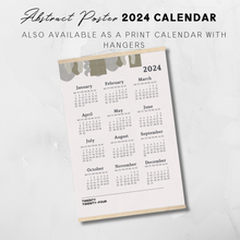 Load image into Gallery viewer, 2024 Printable Abstract Minimalist Poster Calendar