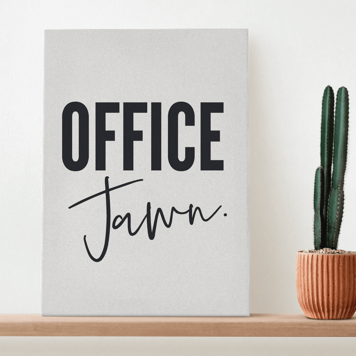 Obra de arte en lienzo con temática de Filadelfia de Office Jawn, divertida decoración de pared para cubículo de oficina y regalo