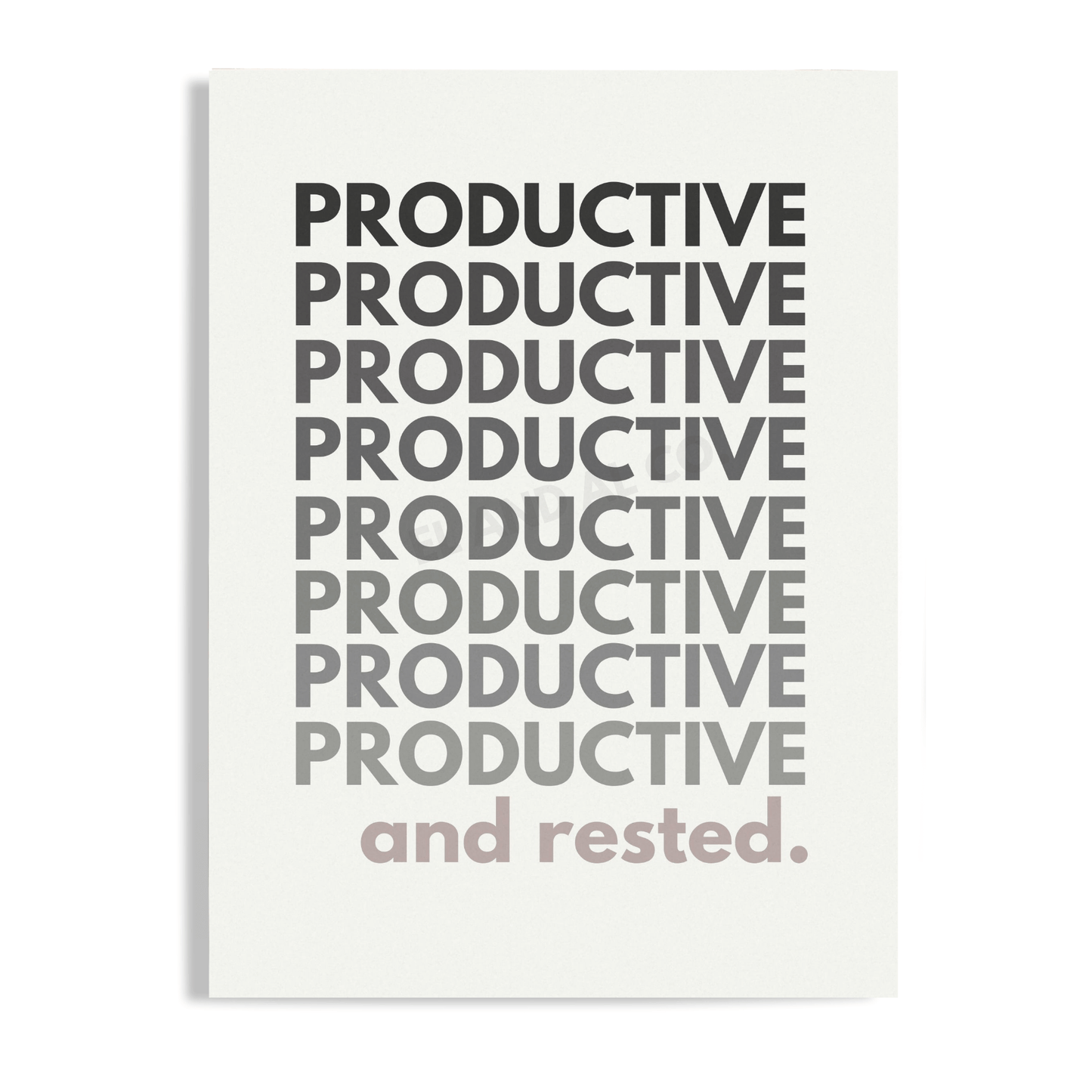 Póster impreso sin marco Productive AF, disponible en 5 tamaños, decoración artística para cubículos de oficina
