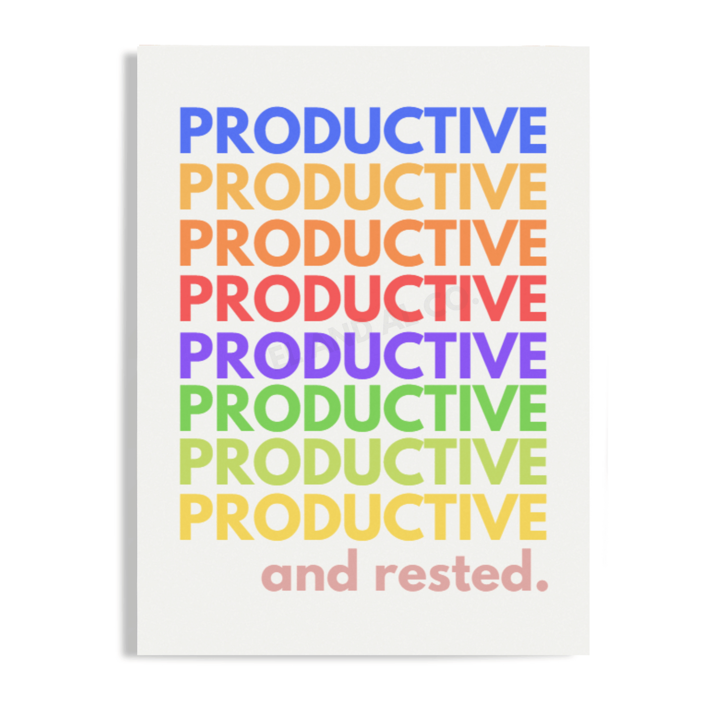 Póster impreso sin marco Productive AF, disponible en 5 tamaños, decoración artística para cubículos de oficina