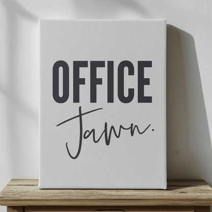 Obra de arte en lienzo con temática de Filadelfia de Office Jawn, divertida decoración de pared para cubículo de oficina y regalo