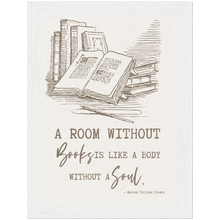 Load image into Gallery viewer, Room Without Books Like a Body Without a Soul Framed Art Print