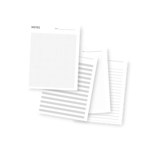 A5 Printable Note Paper Inserts