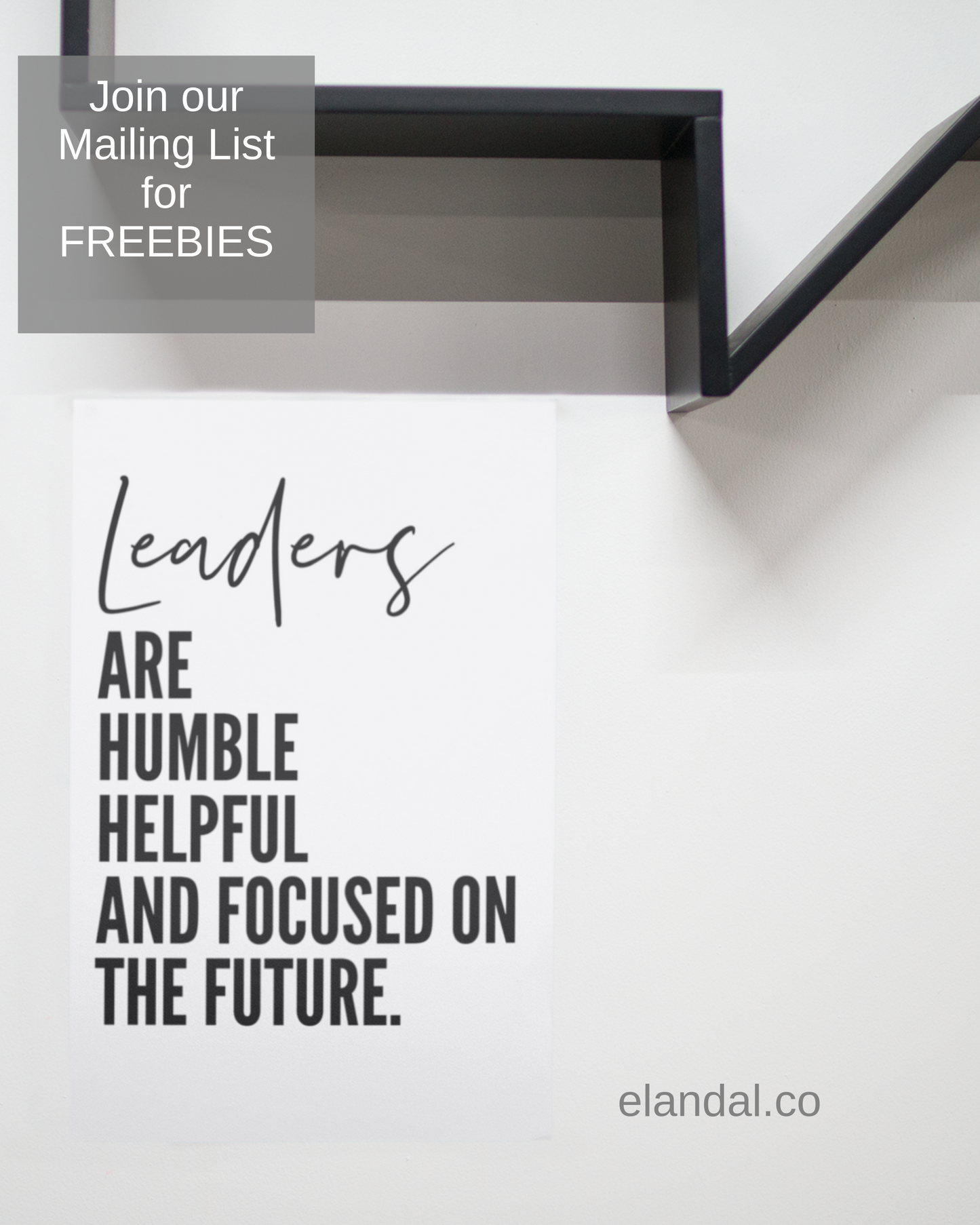 Decoración de pared imprimible con cita de liderazgo | Póster con cita inspiradora para la oficina | Regalo inspirador para el jefe | Póster para descargar en formato digital
