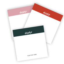 Load image into Gallery viewer, Custom Memo Sticky Notes,  3x3 in. Notepads, Assorted Colors, Cute Work Supplies and Stationery