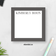 Load image into Gallery viewer, Personalized Sticky Notes with Color Border/ 3x3 in. Adhesive Notepads