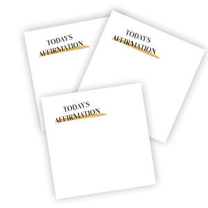 Positive Affirmation Sticky Notes, 3"x3" in Mini Notepads for Minimalist Lifestyle