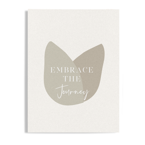 Embrace the Journey Motivational Unframed Print Poster, Available in 5 Sizes, Cubicle Office Art Decor