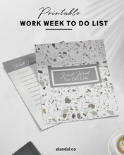 Load image into Gallery viewer, FREE Work Week Printable To-Do List