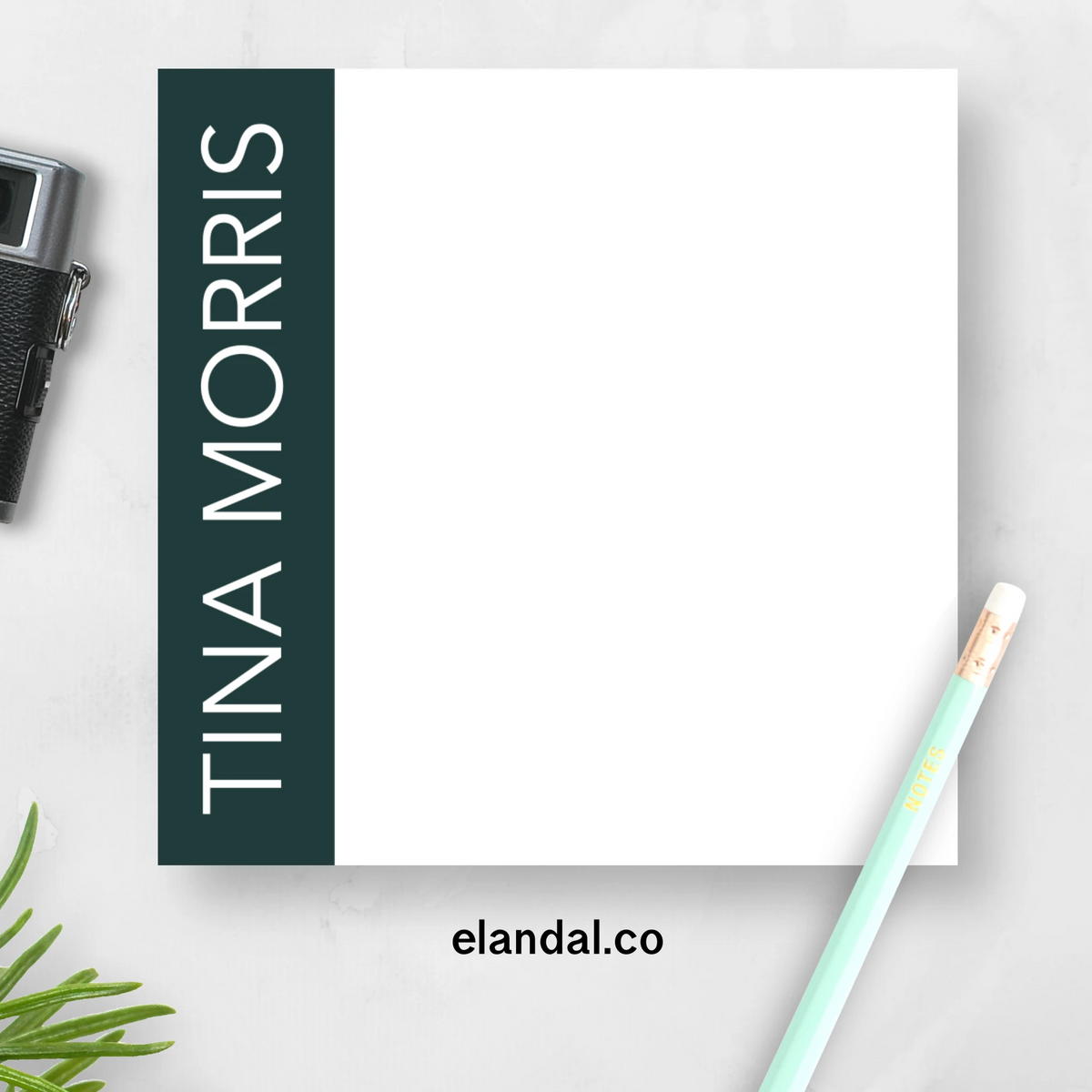 Personalized Sticky Notes with Color Side Panel, 3x3 in. Adhesive Mini ...