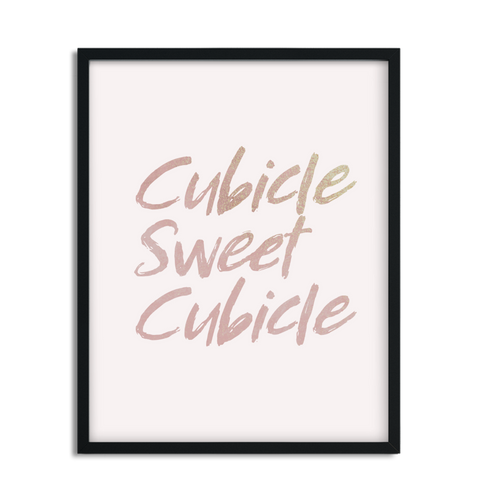 Cubicle Sweet Cubicle Framed Artwork