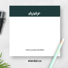 Load image into Gallery viewer, Custom Memo Sticky Notes,  3x3 in. Notepads, Assorted Colors, Cute Work Supplies and Stationery